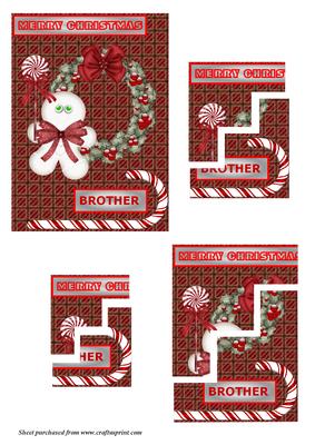 Snowman with Silver Holly Wreath Corner Stacker