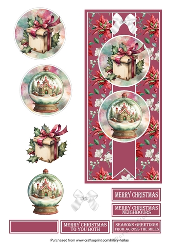 Christmas Poinsettia DL