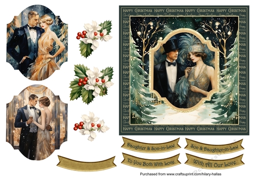 1920s Christmas Couple