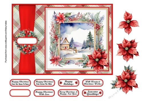 Snowy Christmas Scene