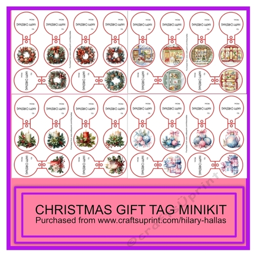 Christmas Gift Tag Minikit
