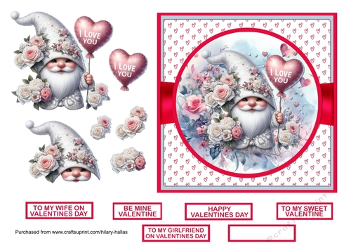 Silver Gnome Valentine