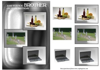 Brother Metallic Birthday Card