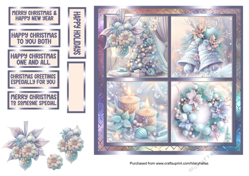 Lilac & Mint Christmas 7x7