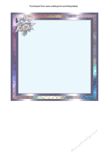 Lilac & Mint Christmas 7x7 Insert Panel