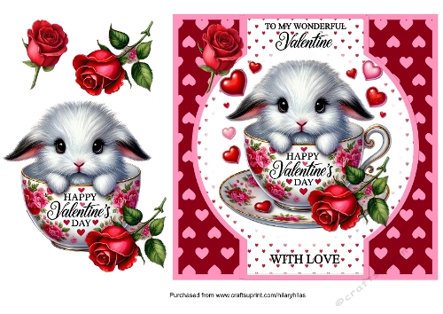 Teacup Bunny Valentine
