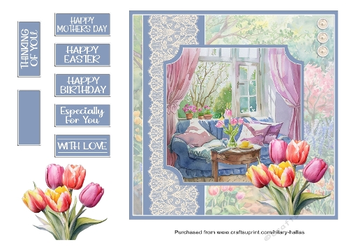 Spring Afternoon with Tulips
