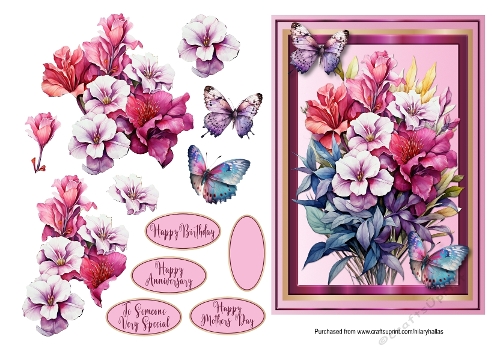 Gorgeous Blooms With Butterflies