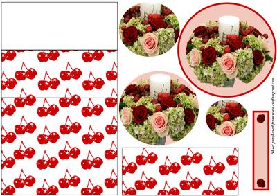 Cherry Rose Flower Arrangement