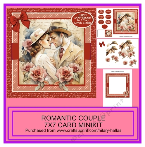 Romantic Couple 7x7 Card Minikit