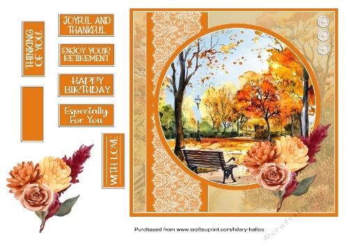 Autumn Scene With Flowers1