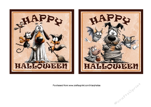 Quirky Halloween Card Fronts