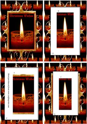 Red Candle Christmas Wishes Combi Pyramage