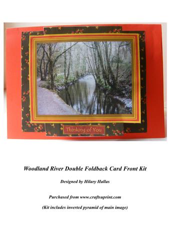 Woodland River Double Foldback Card Front Kit