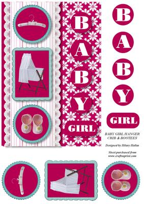 Baby Girl Hanger Crib & Bootees