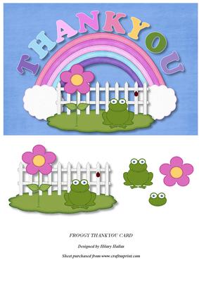 Froggy Thankyou Card