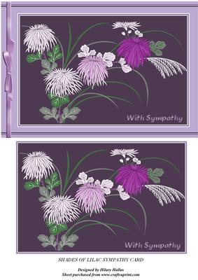 Shades of Lilac Sympathy Card