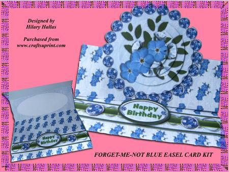Forget-me-not Blue Easel Card Kit