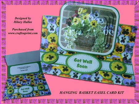 Hanging Basket Easel Card Kit