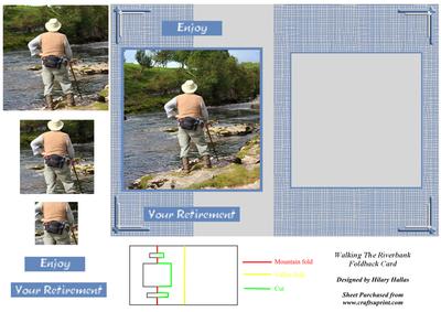 Walking the Riverbank Foldback Card
