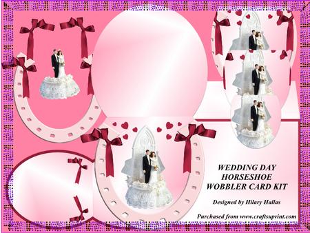 Wedding Day Horseshoe Wobble Card Kit