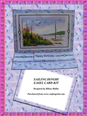 Sailing Dinghi Easel Card Kit