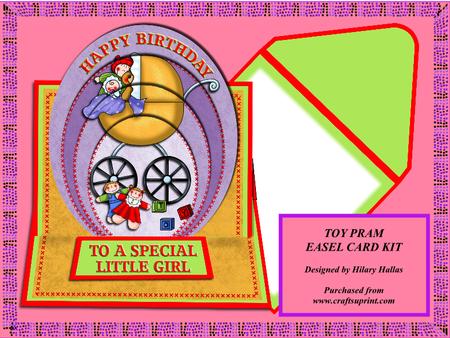 Toy Pram Easel Card Kit