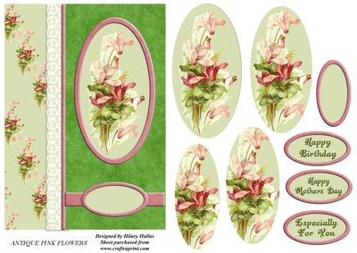 Antique Pink Flowers