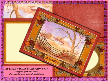 Autumn Wishes Card Front Kit