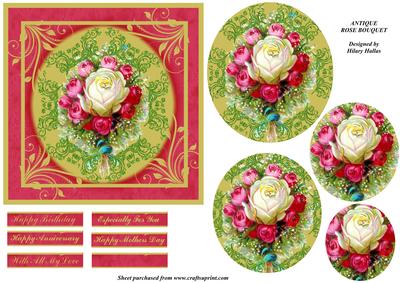 Antique Rose Bouquet