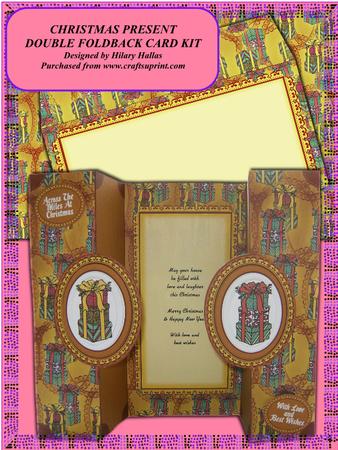 Christmas Present Double Foldback Card Kit