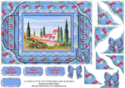 A Farm in Tuscany with Brocade & Pearls