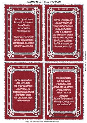 Christmas Carol Toppers