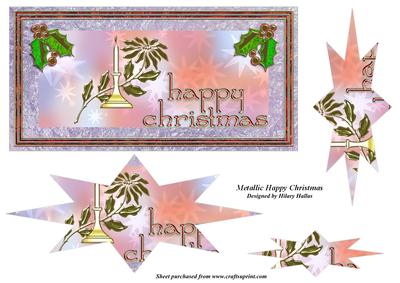 Metallic Happy Christmas