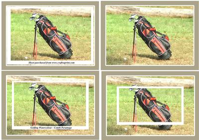 Golfing Watercolour A6 Combi Pyramage