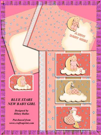 Blue Stars New Baby Girl