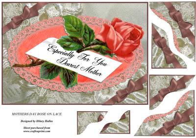 Mothers Day Rose with Lace