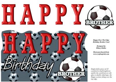 Happy Over the Edge Birthday Brother Card