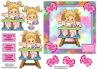 Baby Girl in Highchair