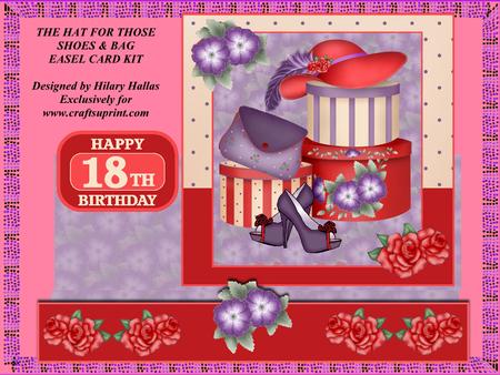 The Hat for Those Shoes & Bag Easel Card Kit