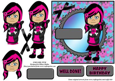 Emo Girl Pink