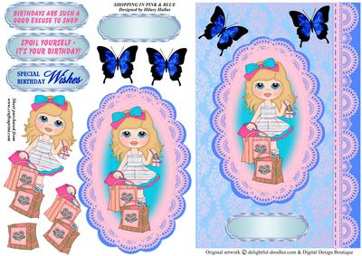 Shopping in Pink & Blue