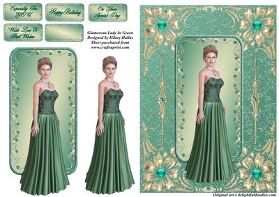 Glamour Lady in Green