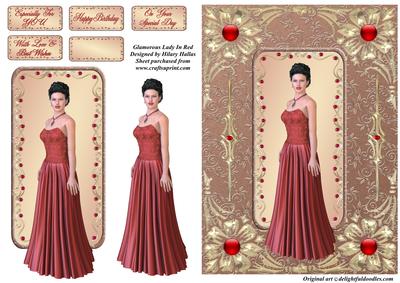 Glamorous Lady in Red