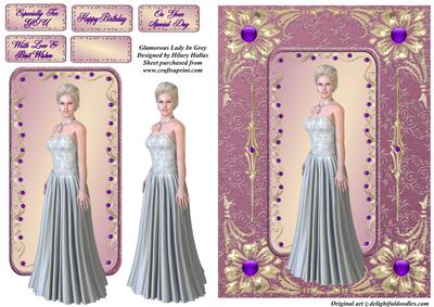 Glamorous Lady in Grey