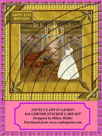 Lovely Lady in Lemon 8x8 Corner Stacker Kit