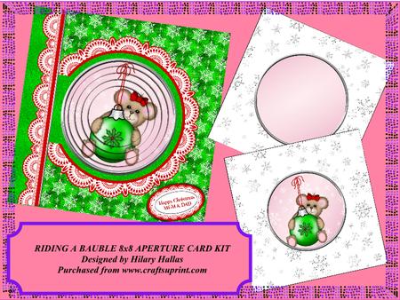 Riding a Bauble 8x8 Aperture Card Kit