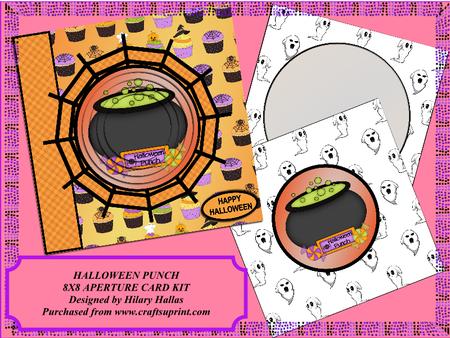 Halloween Punch 8x8 Aperture Card Kit
