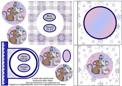 Under the Mistletoe 4x4 Aperture Card Kit