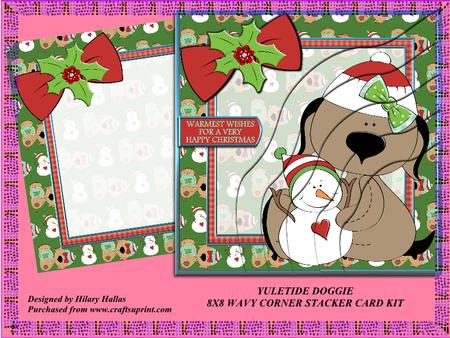 Yuletide Doggie 8x8 Corner Stacker Card Kit